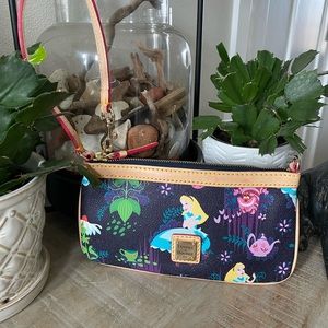 NWOT Dooney & Bourke Alice in wonderland wristlet